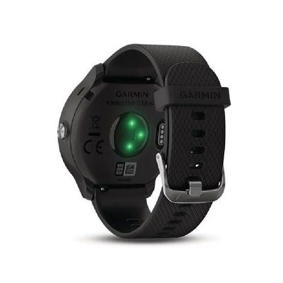 GARMIN สมาร์ทวอทช์ (43.1mm, ตัวเรือนสีดำ, สายสีดำ) รุ่น VIVOACTIVE3 MUSIC BK