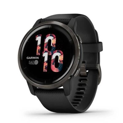 GARMIN Venu 2 Smart Watch (45mm., Black Case, Black Band)