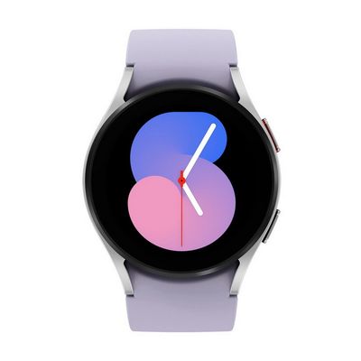 SAMSUNG Galaxy Watch 5 Bluetooth Smart Watch (44mm., Silver Case, Purple Sport Band) SM-R910NZSAASA