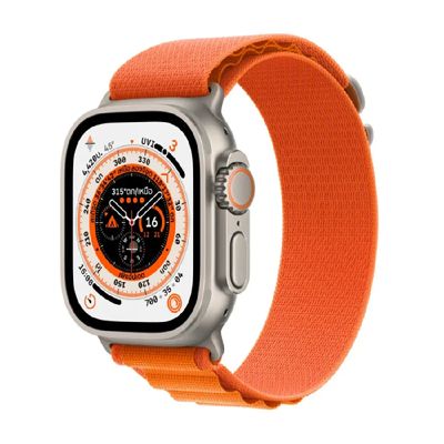 APPLE Watch Ultra GPS + Cellular (49mm., Medium, Titanium Case, Orange Alpine Loop)