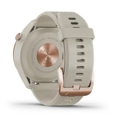 GARMIN Approach S42 สมาร์ทวอทช์ (43.4mm., ตัวเรือนสี Rose Gold, สายสี Light Sand)