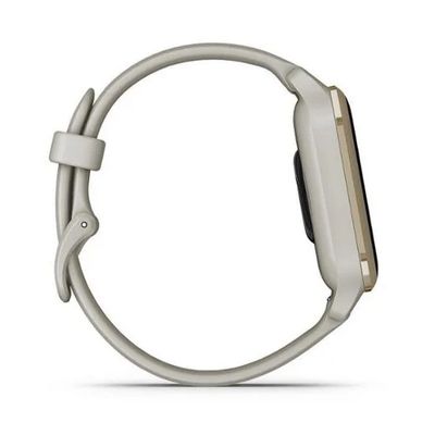 GARMIN Venu Sq 2 Music Edition Smart Watch (40mm., Cream Gold Case, French Gray Band)
