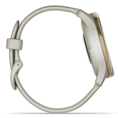 GARMIN Vivomove Trend สมาร์ทวอทช์ (40.4mm, ตัวเรือน Cream Gold Stainless Steel, สายสี French Gray)