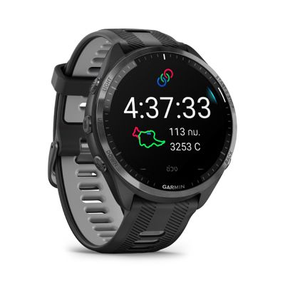 GARMIN Forerunner 965 สมาร์ทวอทช์ (47mm., ตัวเรือนสีดำ, สายสีดำ)