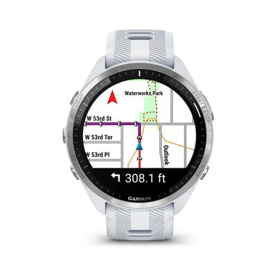 GARMIN Forerunner 965 สมาร์ทวอทช์ (47mm., ตัวเรือนสีขาว, สายสีขาว)