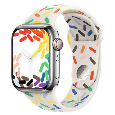 APPLE สายนาฬิกา (41mm., S/M, Sport Band, สี Pride Edition)