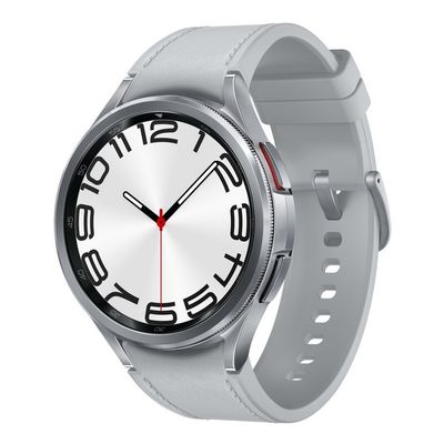 SAMSUNG Galaxy Watch6 Classic สมาร์ทวอทช์ (47mm., ตัวเรือนสี Silver, สายสี Silver) รุ่น SM-R960NZKAASA
