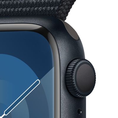 APPLE Watch Series 9 GPS 2023 (41mm., Midnight Aluminum Case, Midnight Sport Loop)