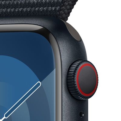 APPLE Watch Series 9 GPS + Cellular 2023 (41mm., Midnight Aluminum Case, Midnight Sport Loop)