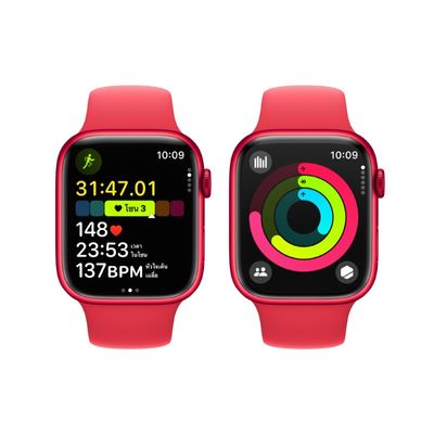 APPLE Watch Series 9 GPS 2023 (45mm., M/L Size, (PRODUCT)RED Aluminum Case, (PRODUCT)RED Sport Band)