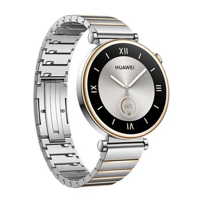 HUAWEI WATCH GT 4 สมาร์ทวอทช์ (41mm., ตัวเรือนสแตนเลส, สายสี Silver ) รุ่น Aurora-B19T