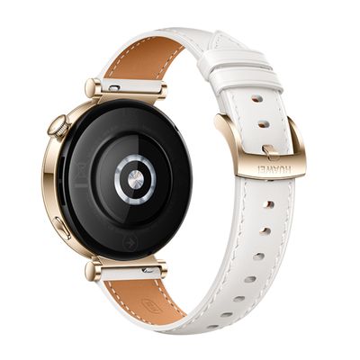 HUAWEI WATCH GT 4 สมาร์ทวอทช์ (41mm, ตัวเรือนสีทอง, สายสีขาว) รุ่น Aurora-B19L