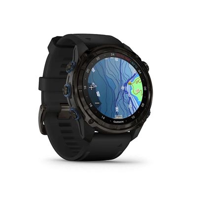 GARMIN สมาร์ทวอทช์ (51mm., ตัวเรือนสีเทา, สายสีดำ) รุ่น Descent Mk3i