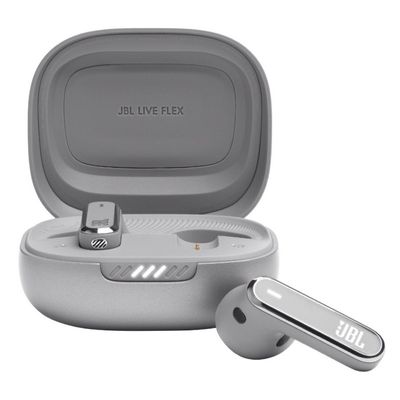 JBL Live Flex Truly Wireless Earbuds Wireless Bluetooth Headphone (Silver)
