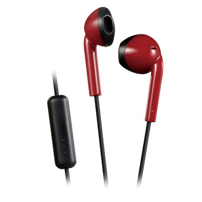 JVC Retro Earbuds Wire Headphone (Red) HA-F19M-RB-E