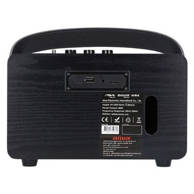 AIWA Portable Bluetooth Speaker (30W, Black) MI-X100 RETRO II