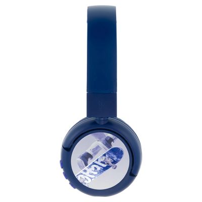 BUDDYPHONES POP Fun On-ear Wireless Kids Bluetooth Headphone (Blue PopFun)