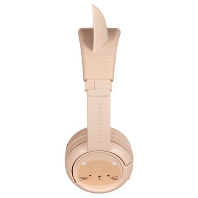 BUDDYPHONES PlayEars+ On-ear Wireless Kids Bluetooth Headphone (Cat Cream)