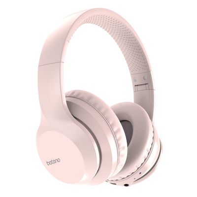 BETENO Over-ear Wireless Bluetooth Headphone (Pink) BH-188