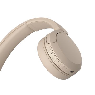 SONY Over-ear Wireless Bluetooth Headphone (Cream) WH-CH520/CZ E