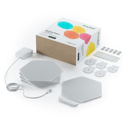 NANOLEAF ไฟตกแต่งบ้าน Shapes Hexagon Smarter Kit (9 Panels) รุ่น NL42-0002HX-9PK