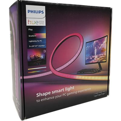 PHILIPS Play Gradient Lightstrip HUE ไฟเส้นสำหรับ PC (3 X 24-27") รุ่น PC LED Gradient