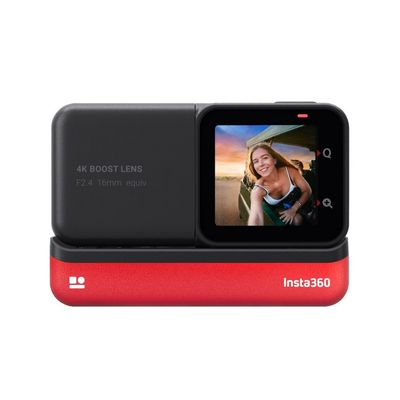 INSTA360 One RS 4K Edition Action Camera (48MP, Black/Red) CINRSGP E