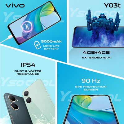 VIVO Y03T (RAM 4GB, 64GB, Gem Green)