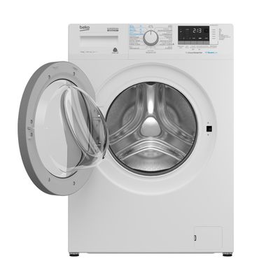 BEKO เครื่องซักผ้าฝาหน้า (8 kg) รุ่น WCV8612XS0ST+ ฐานรอง