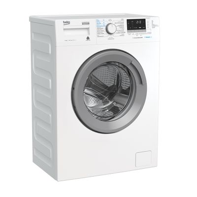 BEKO เครื่องซักผ้าฝาหน้า (8 kg) รุ่น WCV8612XS0ST+ ฐานรอง