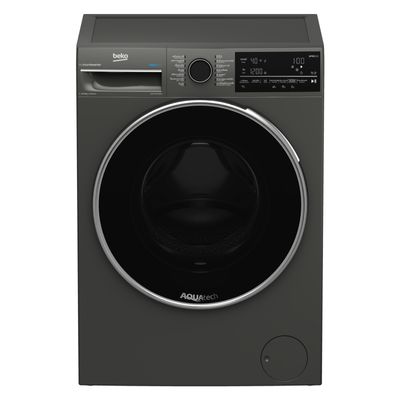 BEKO เครื่องซักผ้าฝาหน้า (10.5 Kg) รุ่น B5WFT8105485M + ฐานรอง