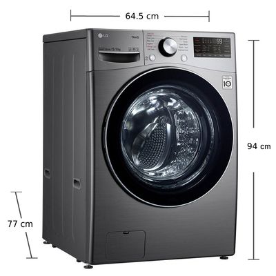 LG Front Load Washer & Dryer (15/8kg) F2515RTGV.AESPETH