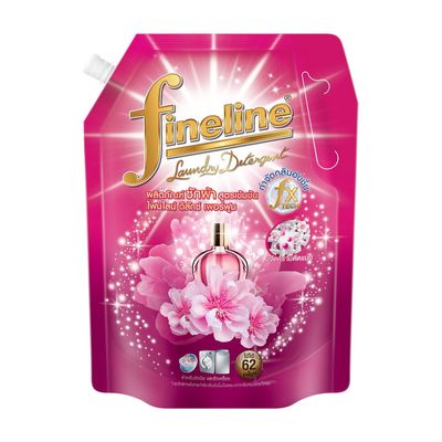 FINELINE น้ำยาซักผ้าสูตรเข้มข้น (1400 มล.,สีชมพู) รุ่น Deluxe Perfume