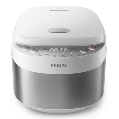 PHILIPS Rice Cooker Digital AI (540W, 0.85L, Stainless) HD3170/35