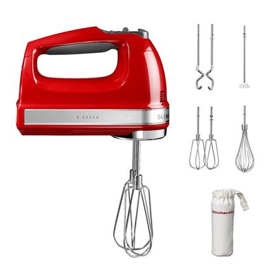 KITCHENAID เครื่องผสมอาหารแบบมือถือ (85 วัตต์, สี Empire Red) รุ่น 5KHM9212EER