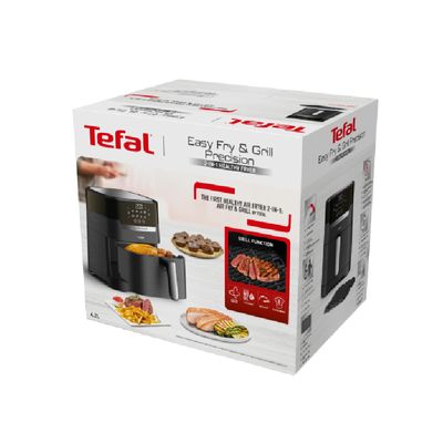 TEFAL Air Fryer Digital 2 in 1 Easy Fry & Grill Precision (1550W, 4.2L, Black) EY5058