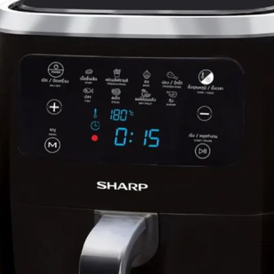 SHARP Air Fryer Digital (1800W, 6.8L, Black) KF-AF68DB