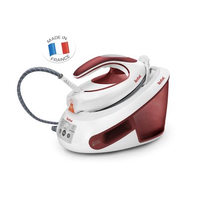 TEFAL เตารีดหม้อต้มไอน้ำ Express Anti-Clac (2800 วัตต์, สี Burgundy/White) รุ่น SV8030