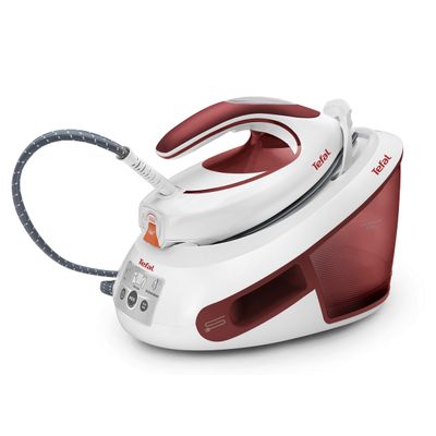 TEFAL Express Anti-Clac Steam Generator Iron (2380 W, Burgundy/White) SV8030