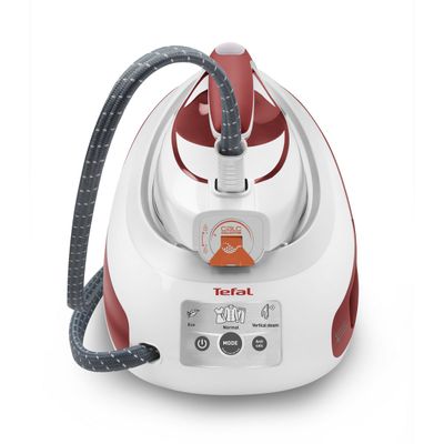 TEFAL Express Anti-Clac Steam Generator Iron (2380 W, Burgundy/White) SV8030