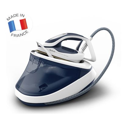 TEFAL Pro Express Ultimate II เตารีดหม้อต้ม (3000 วัตต์, สีฟ้า) รุ่น GV9712 + โต๊ะรีดผ้า