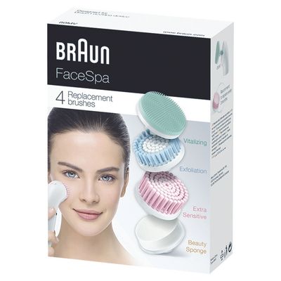 BRAUN 80MV FaceSpa 4 Replacement Brushes (4 pcs)