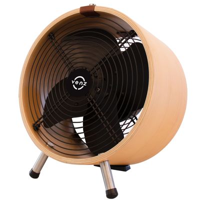 VENZ Stand Fan 12 Inch (Beech) WOODEN