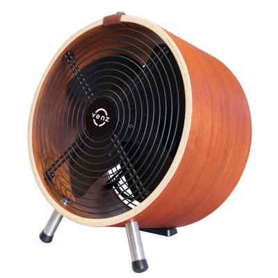 VENZ Stand Fan 12 Inch (Mahogany) WOODEN