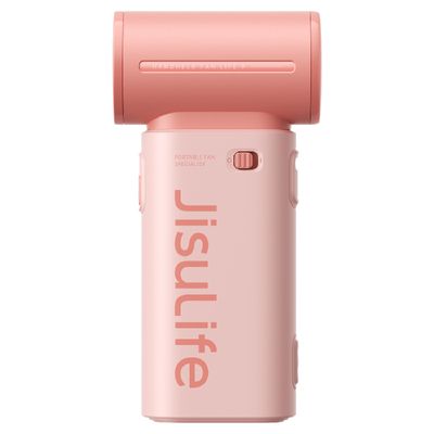 JISULIFE Handheld fan (Pink) Life 9