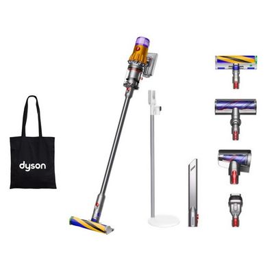 DYSON Set v12 Detect Slim Absolute Stick Vacuum Cleaner Cordless (Iron/Nickel) SV46 + Tote Bag Black