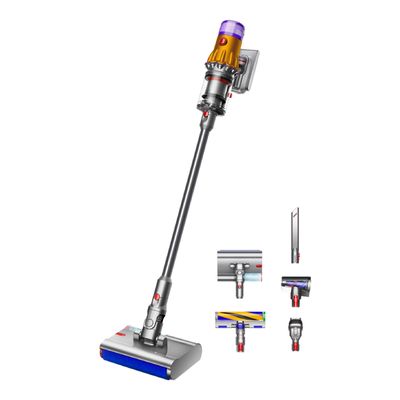 DYSON v12s Detect Slim Submarine เครื่องดูดฝุ่นแบบด้าม (545 วัตต์, 0.35 ลิตร, สี Yellow/Nickel) รุ่น SV46