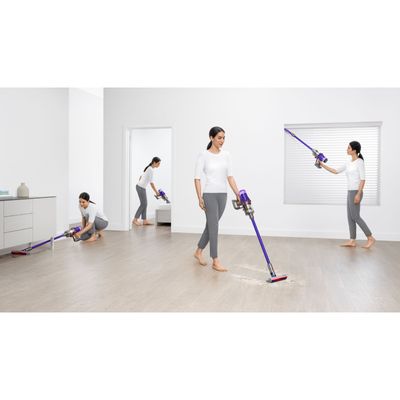 DYSON เครื่องดูดฝุ่นแบบด้ามไร้สาย SV18 Digital Slim Fluffy Origin 380 วัตต์ 0.3 ลิตร (สีม่วง/ไอรอน)