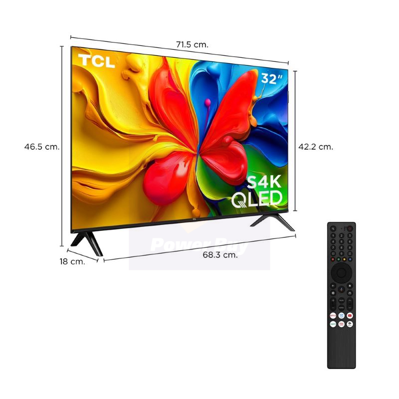 Buy TCL TV S5K Google TV 32 Inch HD QLED 32S4K 2025 at Best price