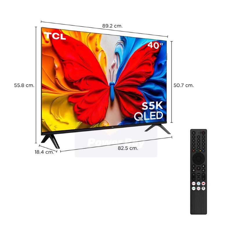 Buy TCL TV S5K Google TV 40 Inch FHD QLED 40S5K 2025 at Best price